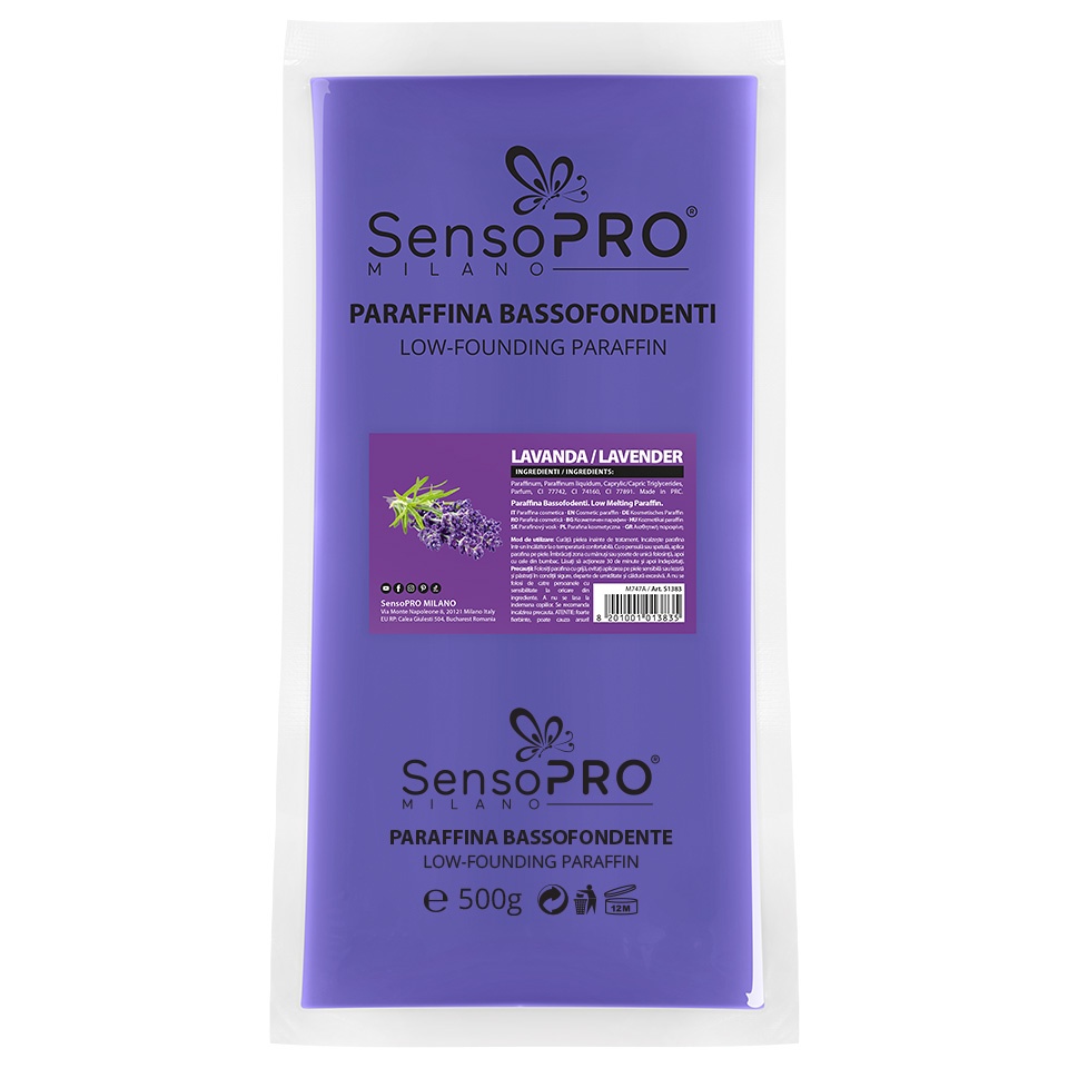 Parafina Cosmetica SensoPRO Milano, Lavanda 500g