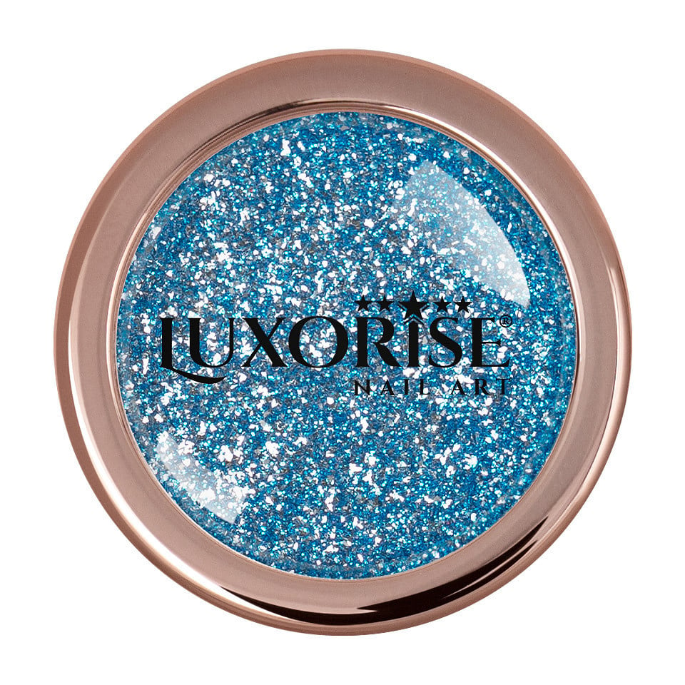 Pigment Unghii Platinum LUXORISE, Dazzling Sapphire - 2 | YEO