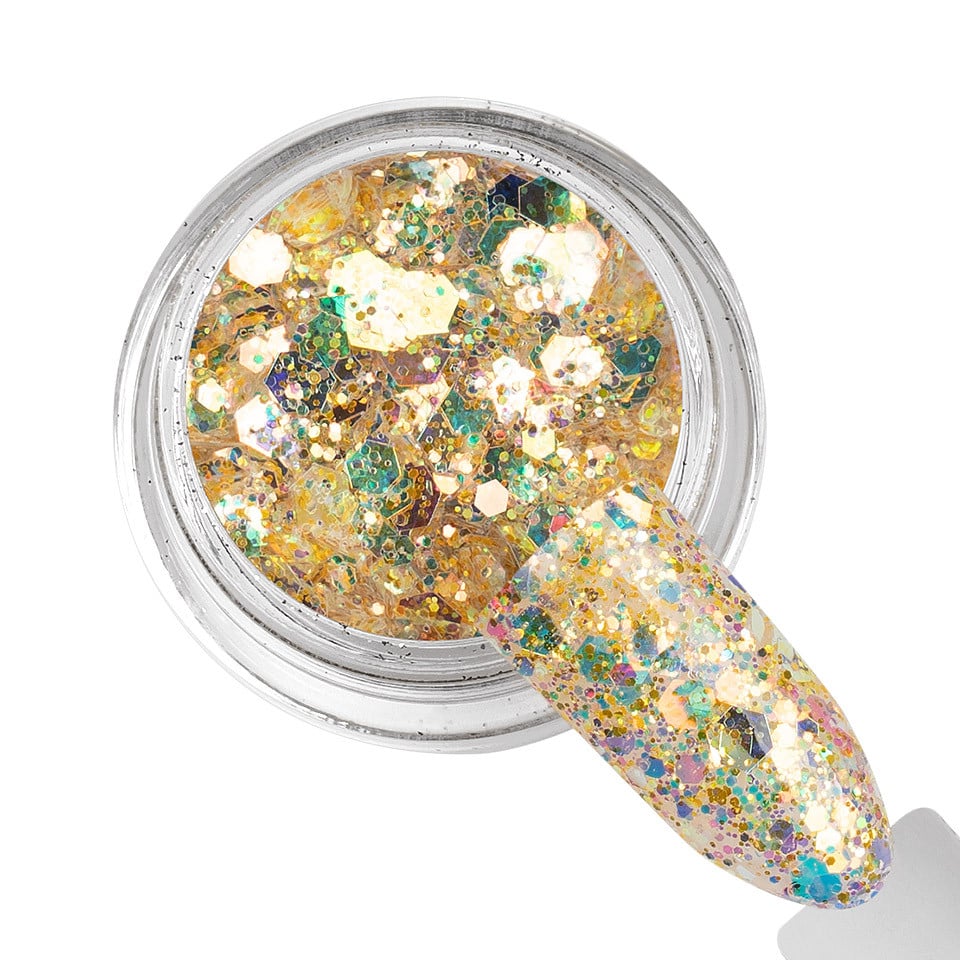 Sclipici Unghii LUXORISE - Lunar Luster, Holo Glitter Collection - 1 | YEO