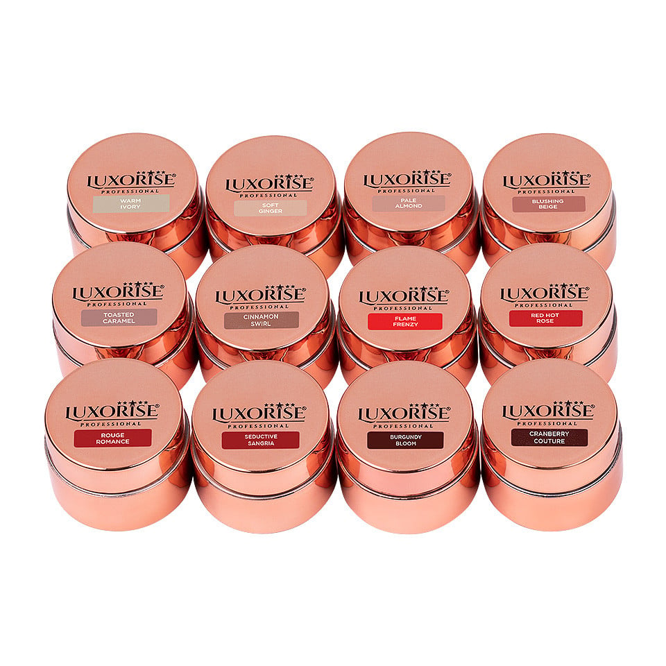 Set 12 Geluri UV Colorate LUXORISE, Red-Hot Nudes - 4 | YEO