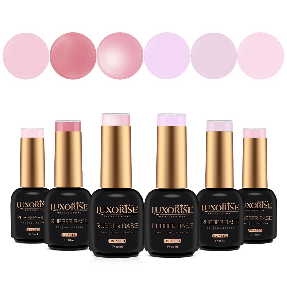 Set 6 Rubber Base 10ml LUXORISE, Princess Charm
