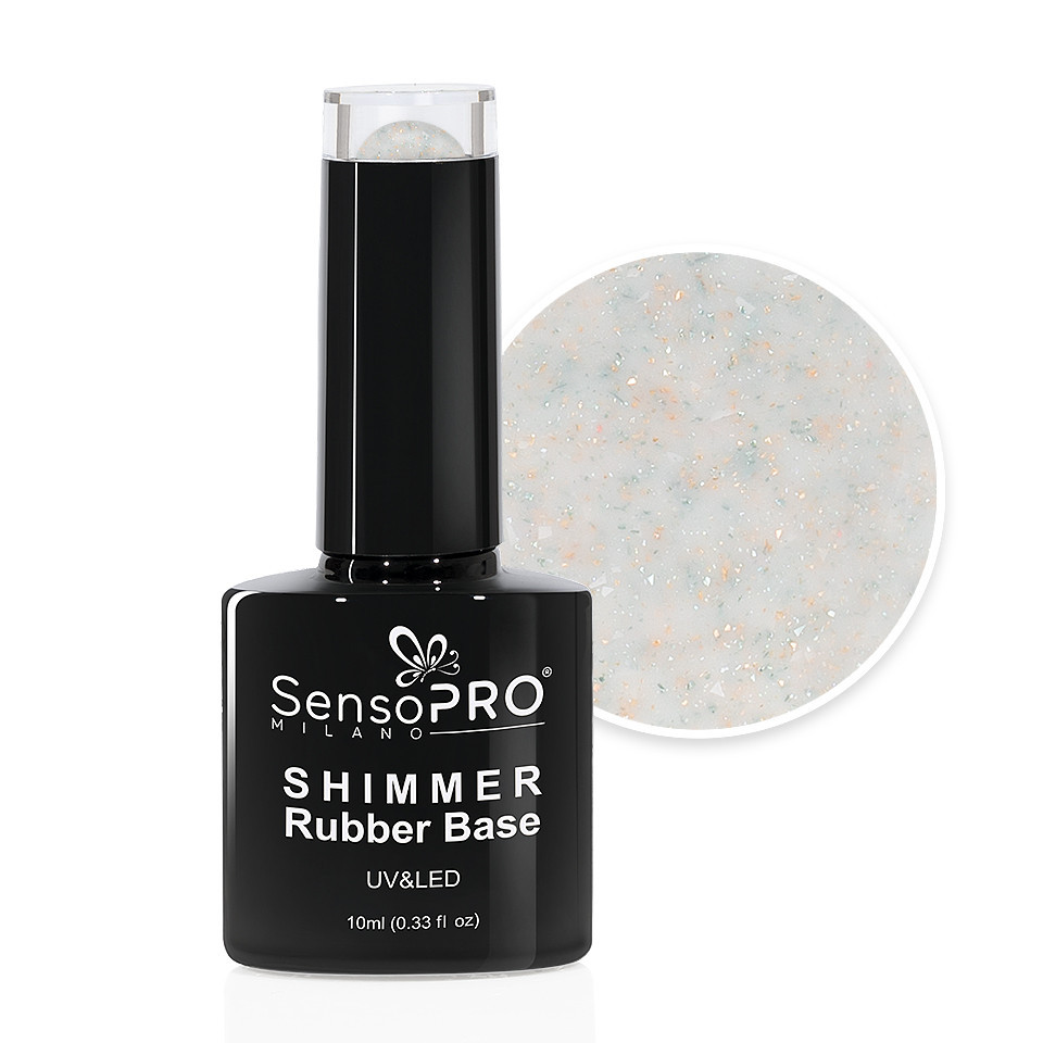 Shimmer Rubber Base SensoPRO Milano - #43 Diva Symphony, 10ml