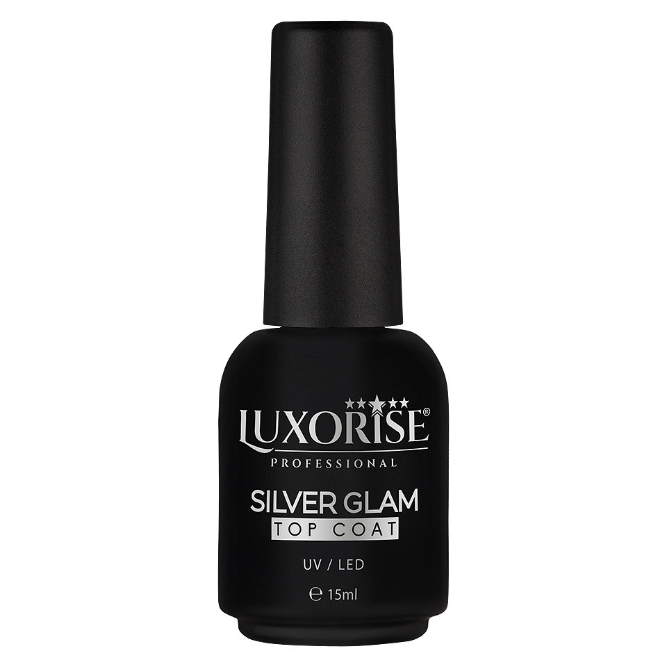 Silver Glam Top Coat LUXORISE, 15ml - 1 | YEO