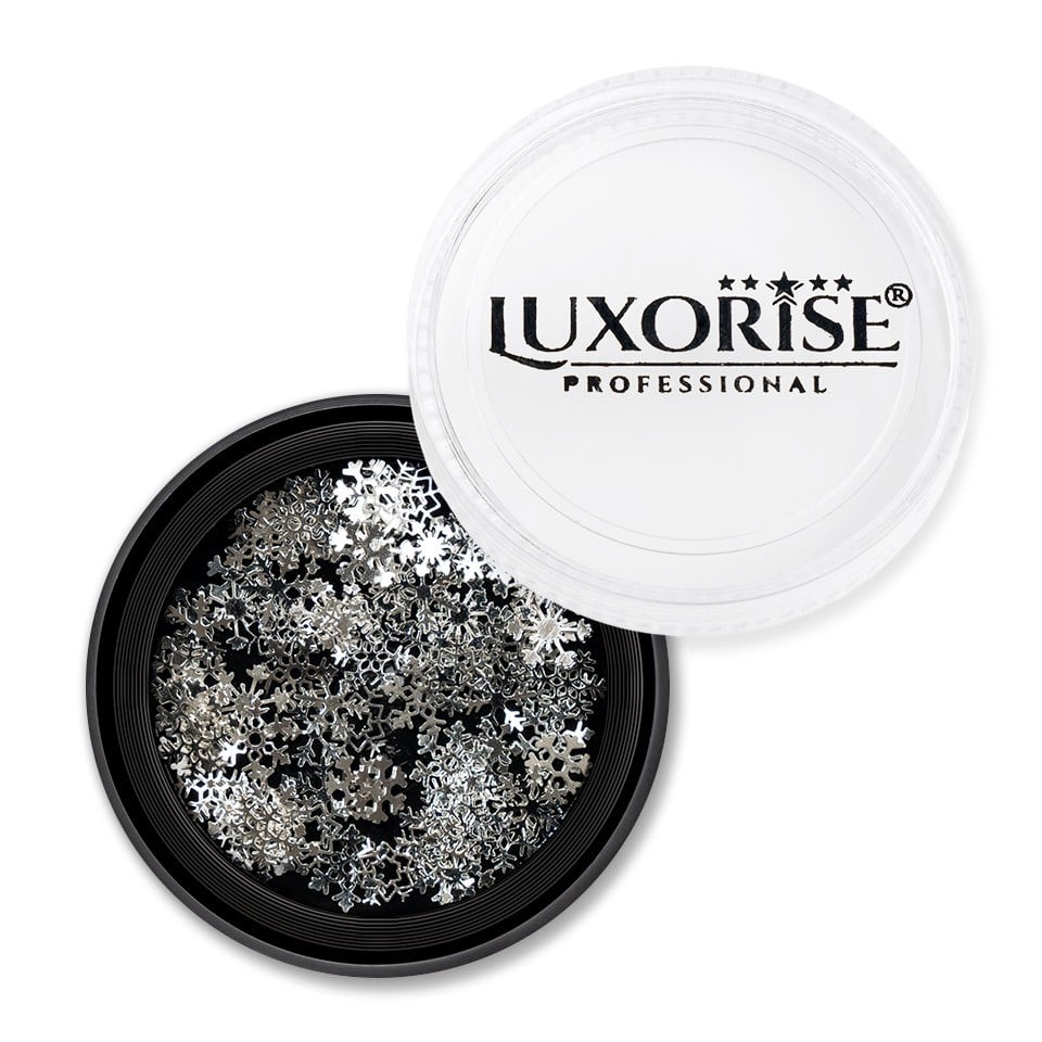 Strasuri Unghii LUXORISE, Silver Snowflakes - 2 | YEO