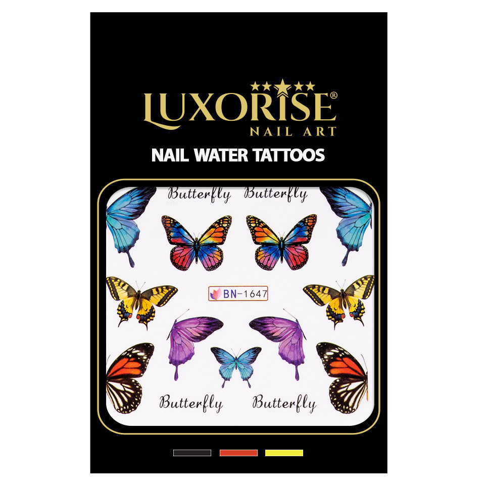 Tatuaj Unghii LUXORISE Butterfly Sky, BN-1647 - 1 | YEO