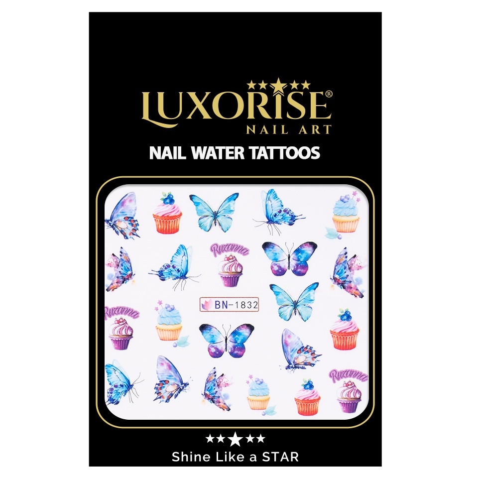 Tatuaj Unghii LUXORISE Butterfly Wave, BN-1832 - 1 | YEO