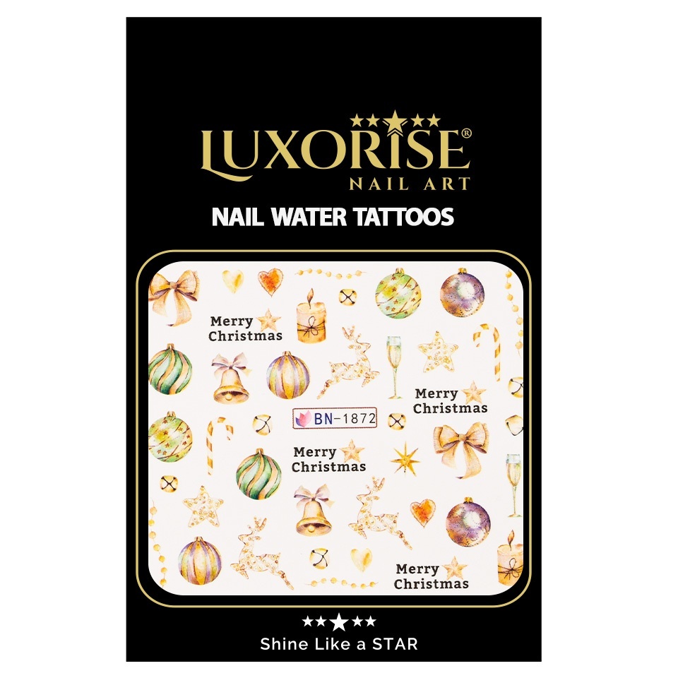 Tatuaj Unghii LUXORISE Christmas Deco, BN-1872 - 1 | YEO