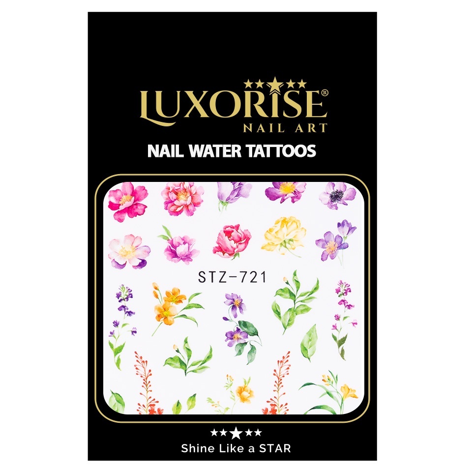 Tatuaj Unghii LUXORISE Flower Affair, STZ-721 - 1 | YEO