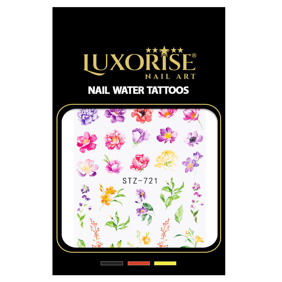 Tatuaj Unghii LUXORISE Flower Affair, STZ-721 - 1 | YEO