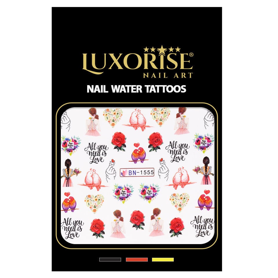 Tatuaj Unghii LUXORISE Love Statement, BN-1555 - 1 | YEO