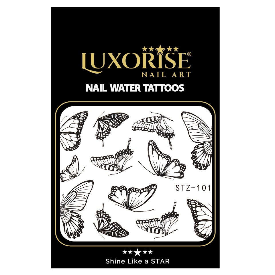 Tatuaj Unghii LUXORISE Simple Butterfly Kiss, STZ-1017 - 2 | YEO