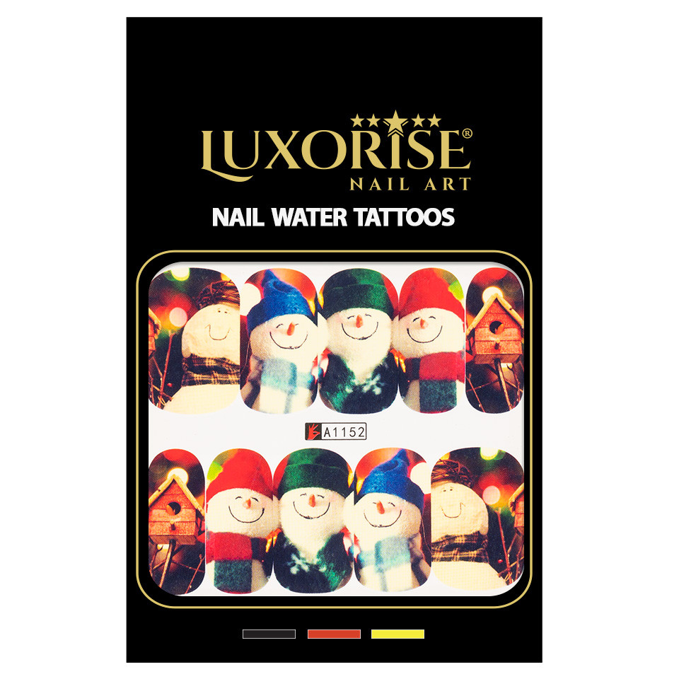 Tatuaj Unghii LUXORISE Snowmen Club, A1152 - 1 | YEO