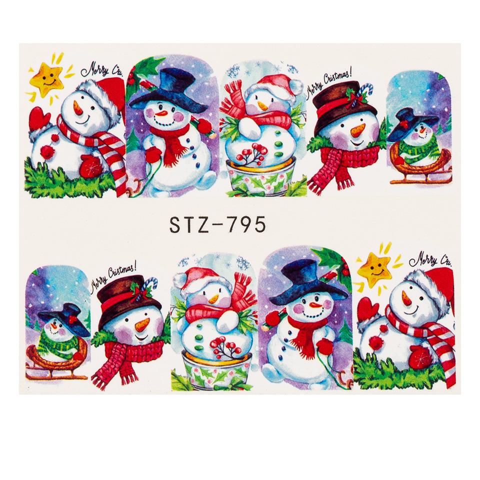 Tatuaj Unghii LUXORISE Snowmen Look, STZ-795 - 1 | YEO