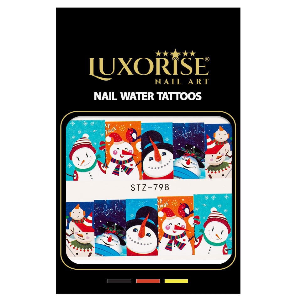 Tatuaj Unghii LUXORISE Snowmen Party, STZ-798 - 1 | YEO