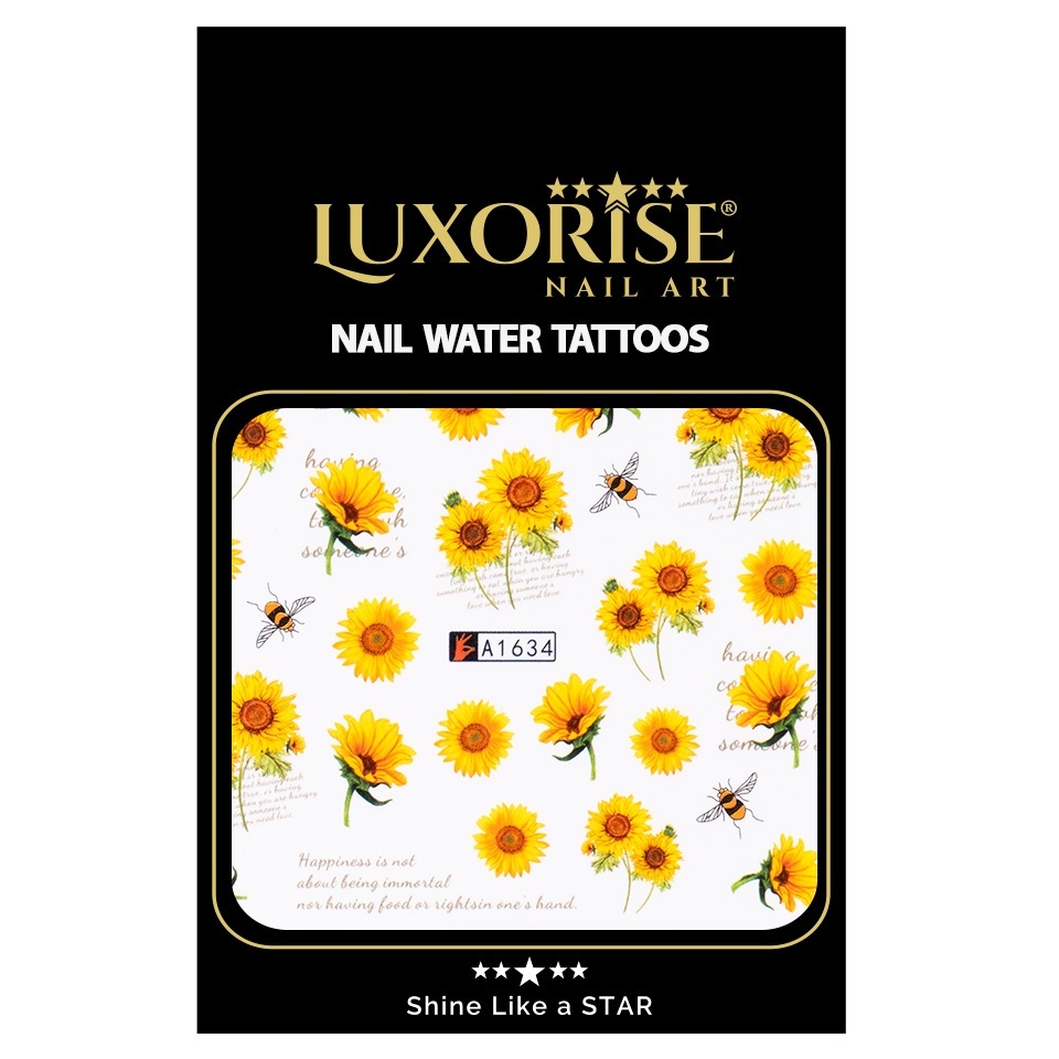 Tatuaj Unghii LUXORISE Sunflower Power, A1634 - 1 | YEO