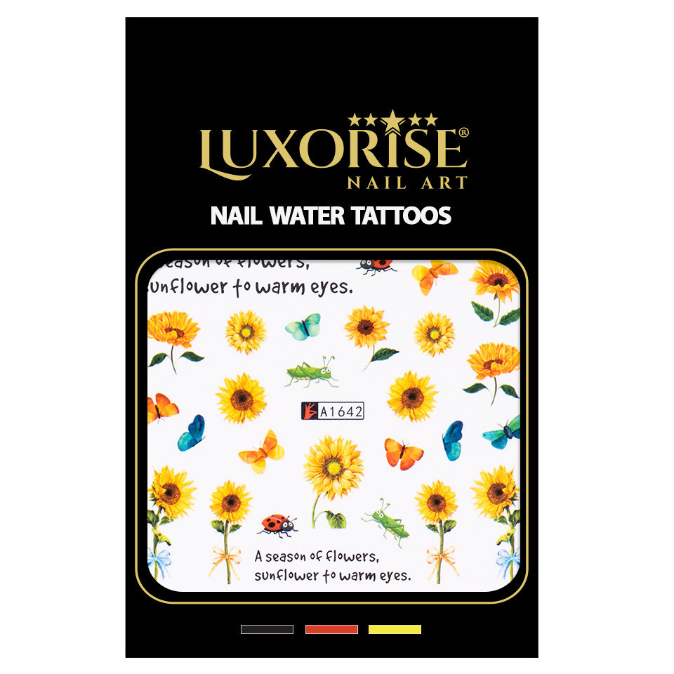 Tatuaj Unghii LUXORISE Sunflower Season, A1642 - 1 | YEO