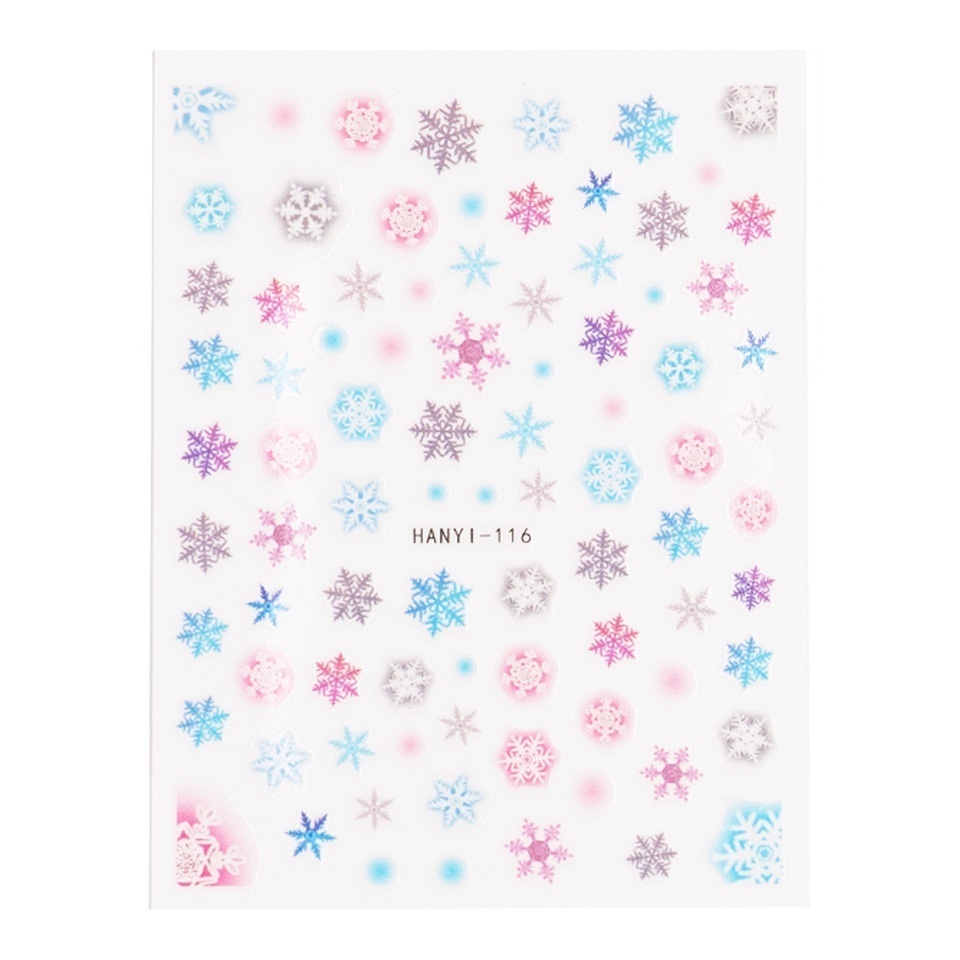 Abtibild Unghii SensoPRO Milano - Cheerful Snowflakes - 1 | YEO