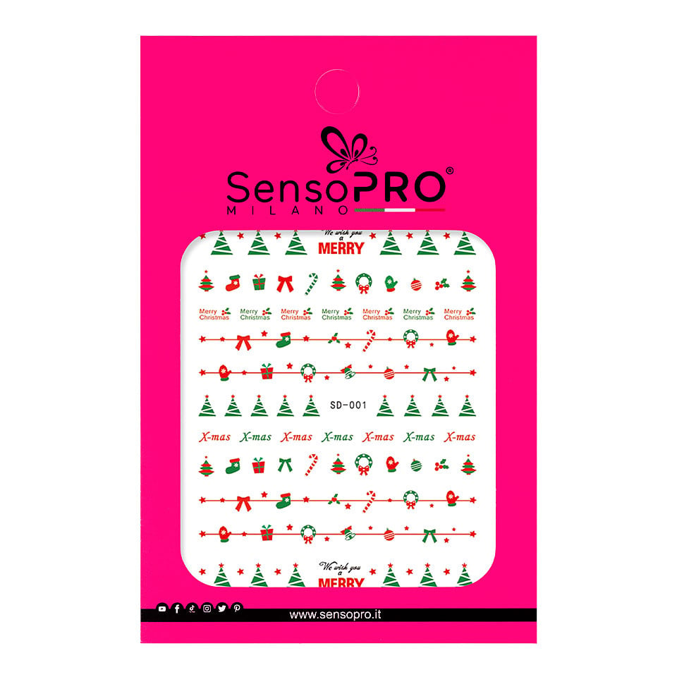 Abtibild Unghii SensoPRO Milano Christmas Wish, SD-001 - 2 | YEO