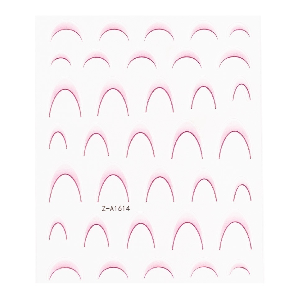 Abtibild Unghii SensoPRO Milano - French Ombre Fuchsia - 1 | YEO