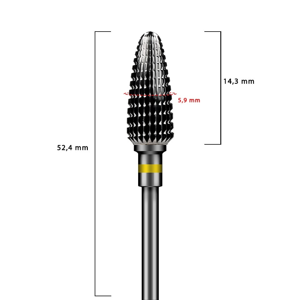 Capat Freza Carbid Pentru Ambele Maini, LUXORISE - 3 | YEO