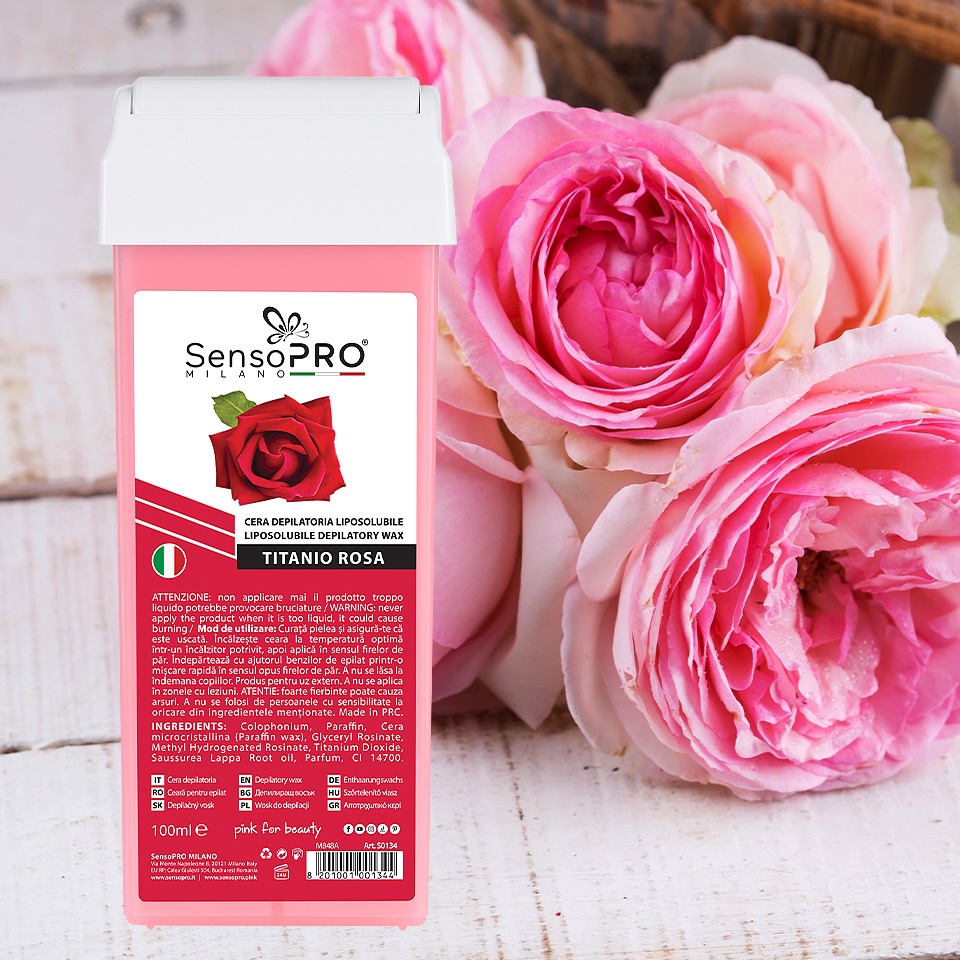 Ceara Epilat Unica Folosinta SensoPRO Milano, Rezerva Rose 100 ml - 1 | YEO