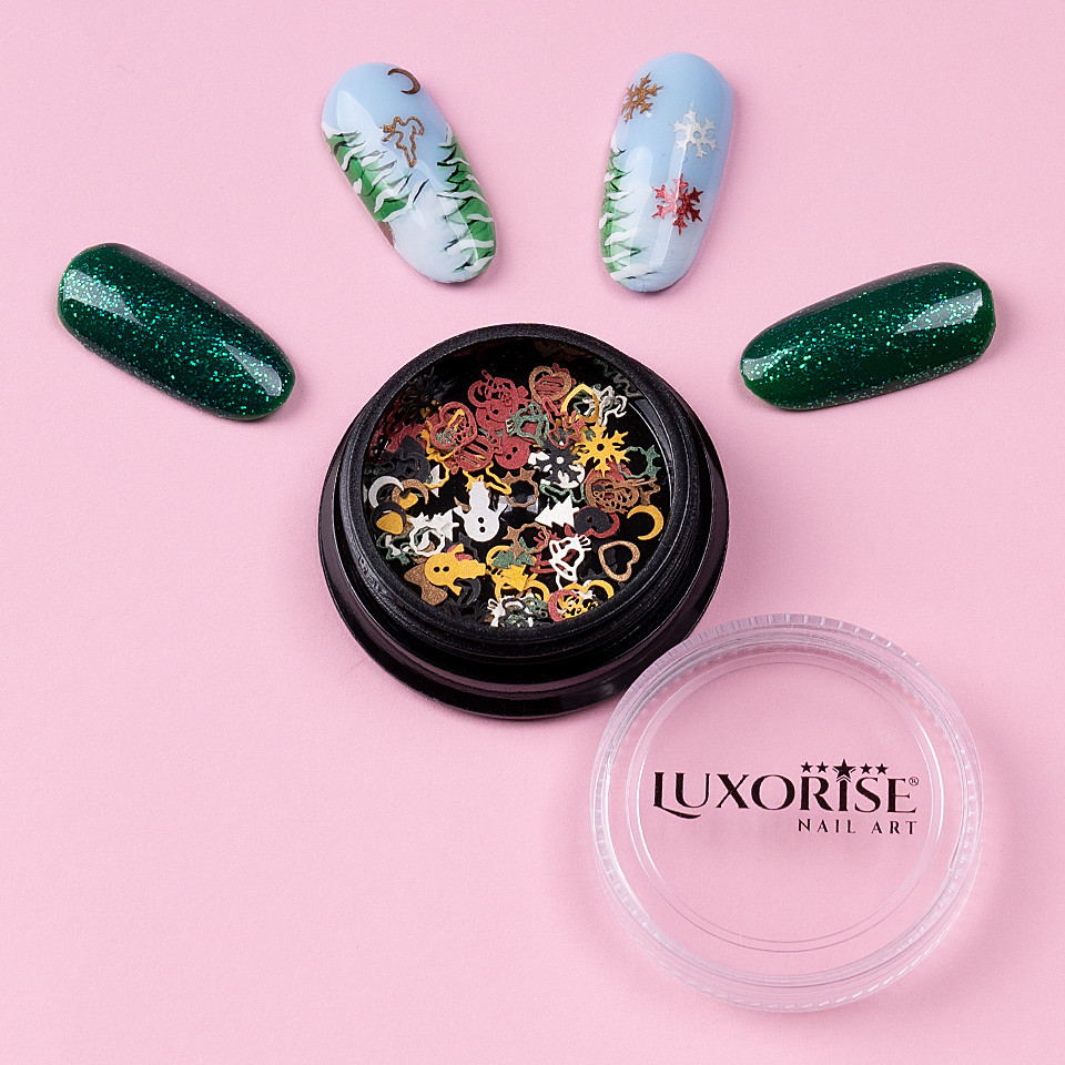 Decoratiuni Unghii LUXORISE, Winter Sprinkles - 2 | YEO