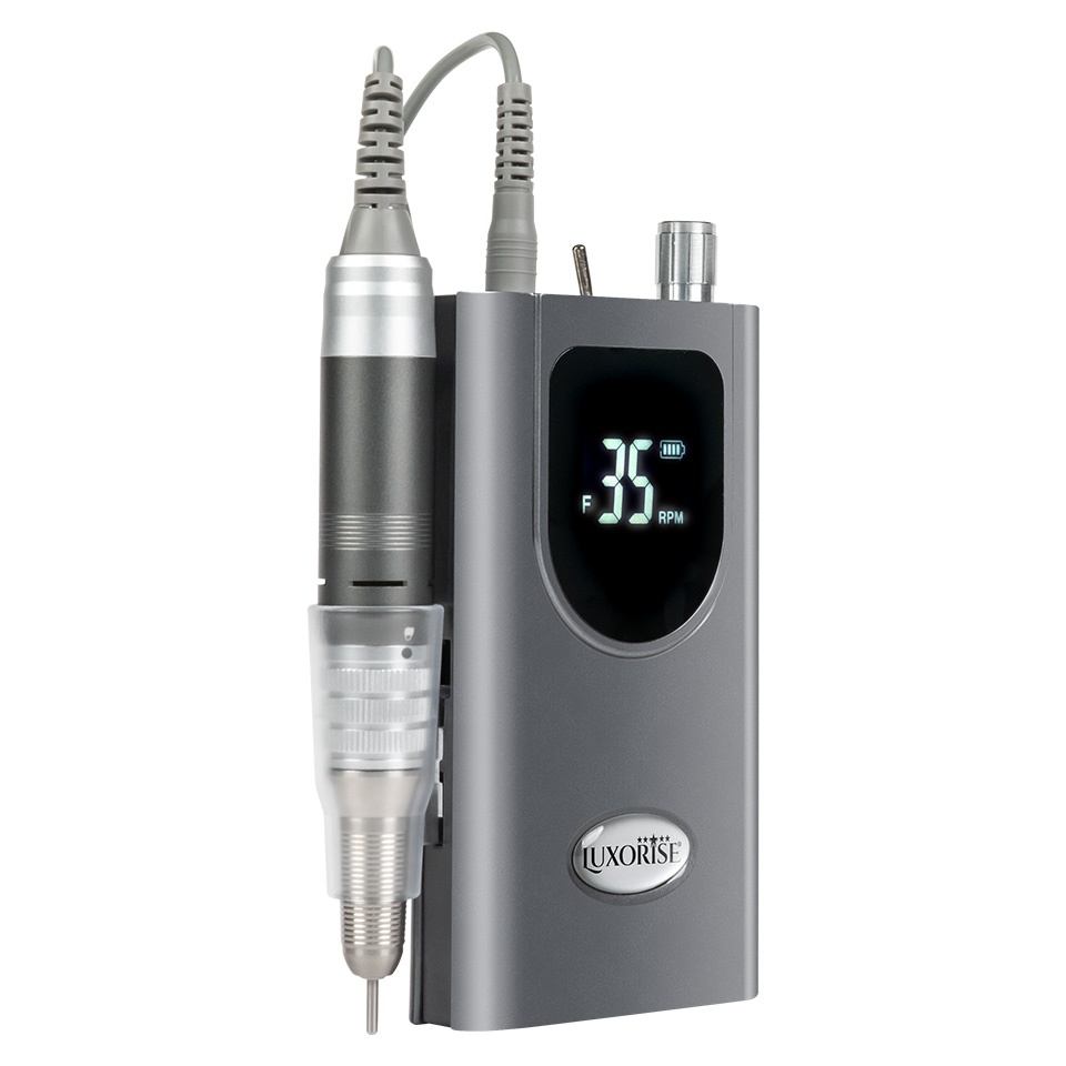 Freza Unghii Portabila StarMotion PRO 35.000 RPM - LUXORISE, Titanium Silver - 2 | YEO