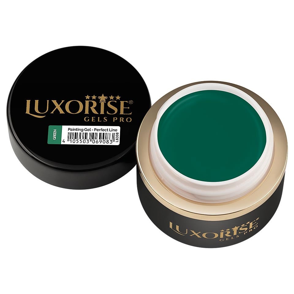 Gel Pictura Unghii LUXORISE Perfect Line - Green, 5ml - 1 | YEO