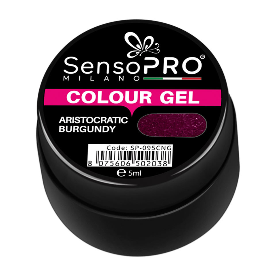 Gel UV Colorat Aristocratic Burgundy 5ml, SensoPRO Milano - 1 | YEO