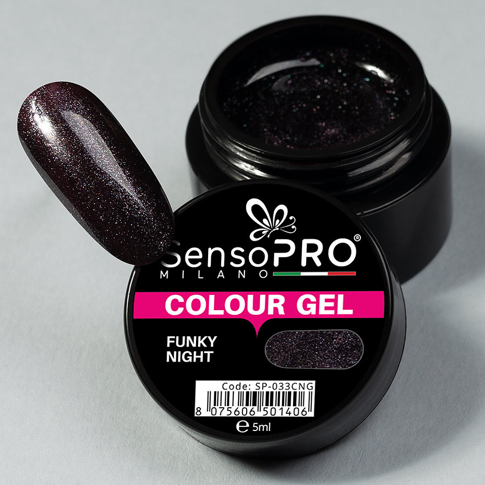 Gel UV Colorat Funky Night 5ml, SensoPRO Milano - 2 | YEO