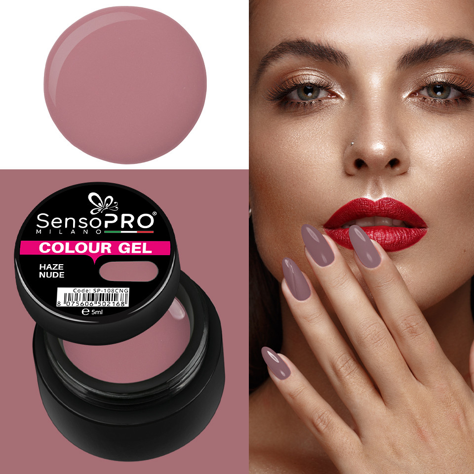 Gel UV Colorat Haze Nude, SensoPRO Milano - 1 | YEO