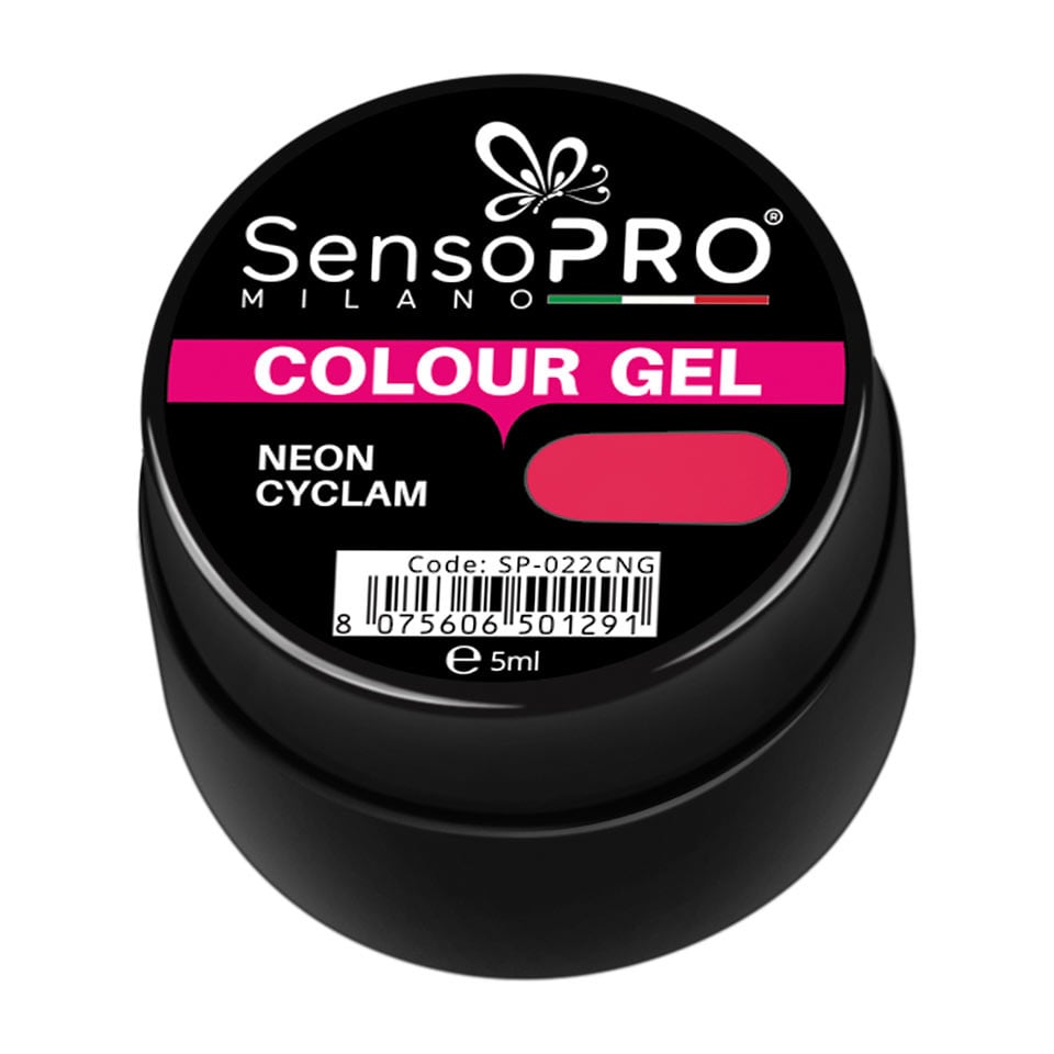 Gel UV Colorat Neon Cyclam 5ml, SensoPRO Milano - 1 | YEO