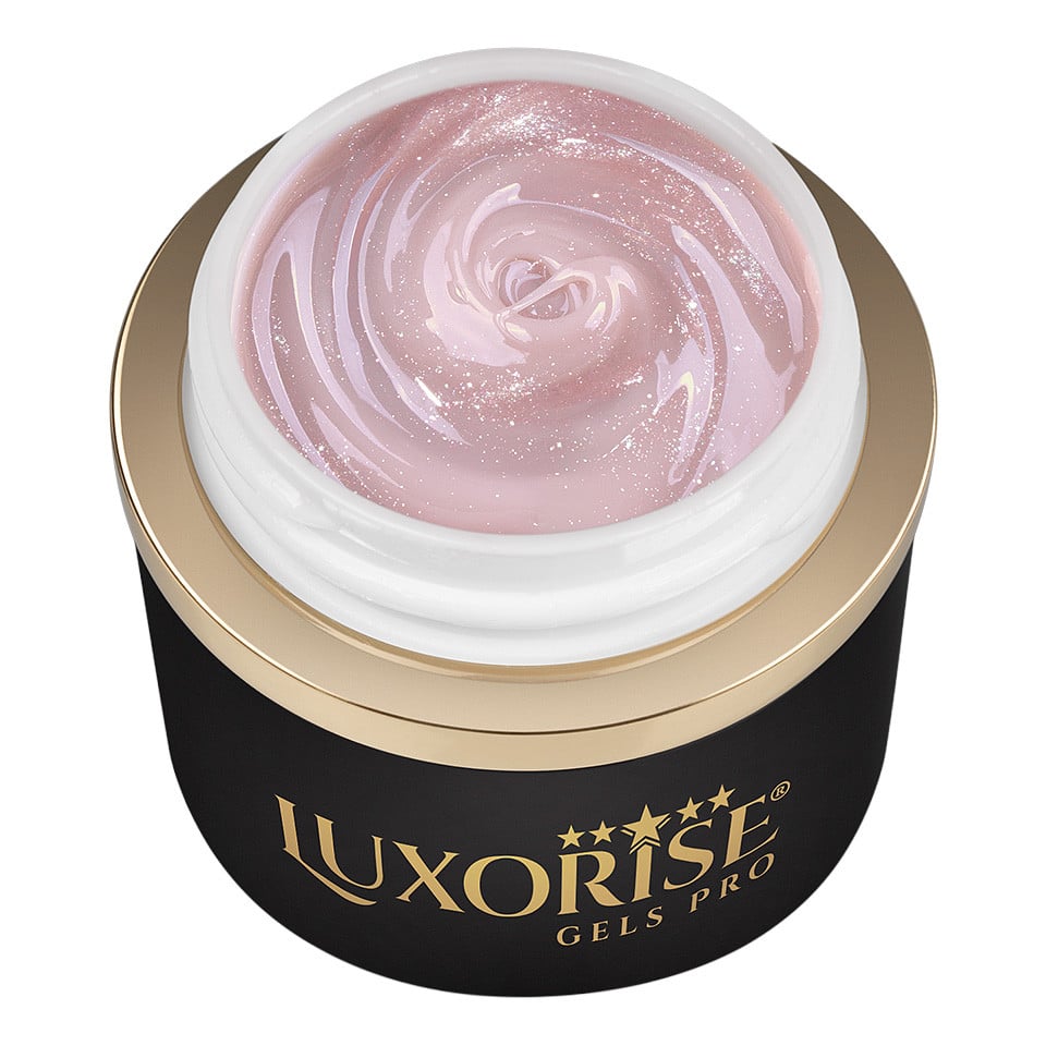 Gel UV Constructie Unghii JellyFlex LUXORISE, Porcelain Bliss 15ml