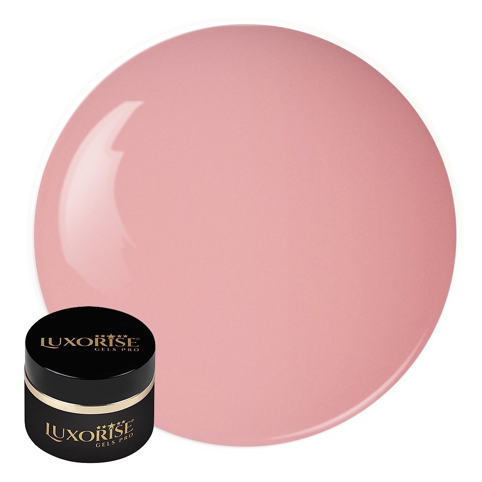 Gel UV Constructie Unghii RevoFlex LUXORISE 15ml, Milky Pink