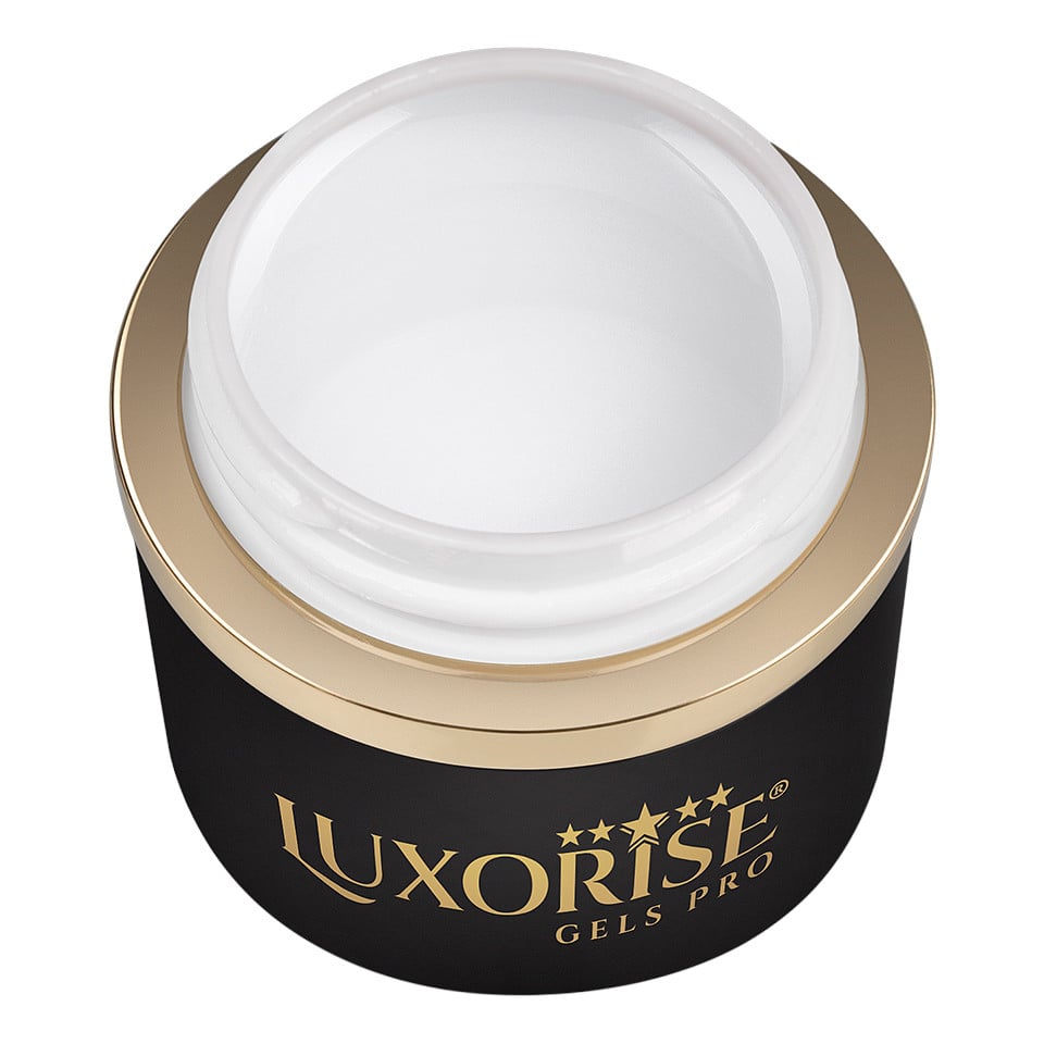 Gel UV Constructie Unghii RevoFlex LUXORISE 15ml, Milky White