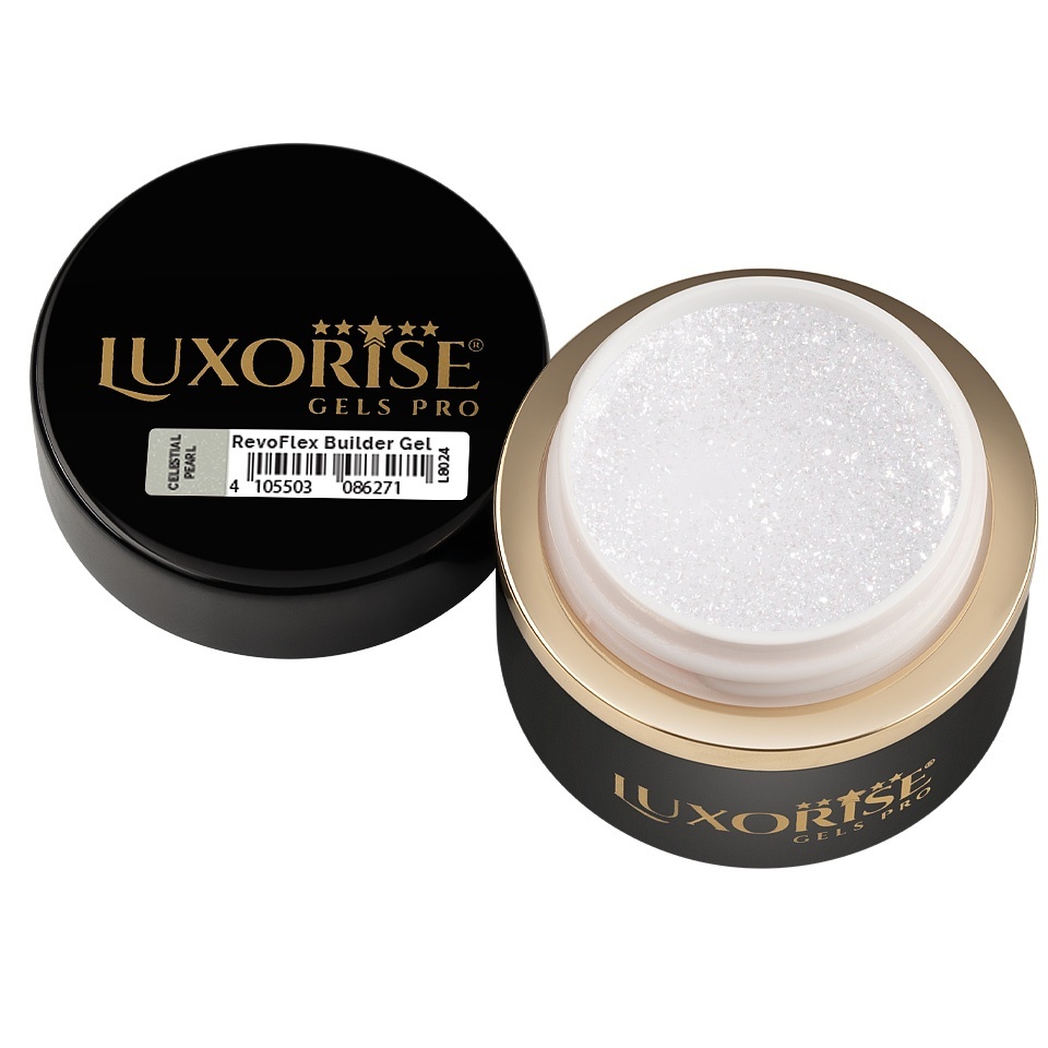 Gel UV Constructie Unghii RevoFlex LUXORISE 30ml, Celestial Pearl - 1 | YEO