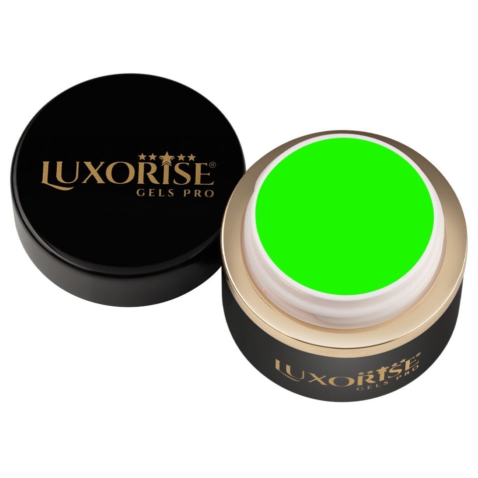 Gel UV Constructie Unghii RevoFlex Neon LUXORISE 15ml, Green - 1 | YEO
