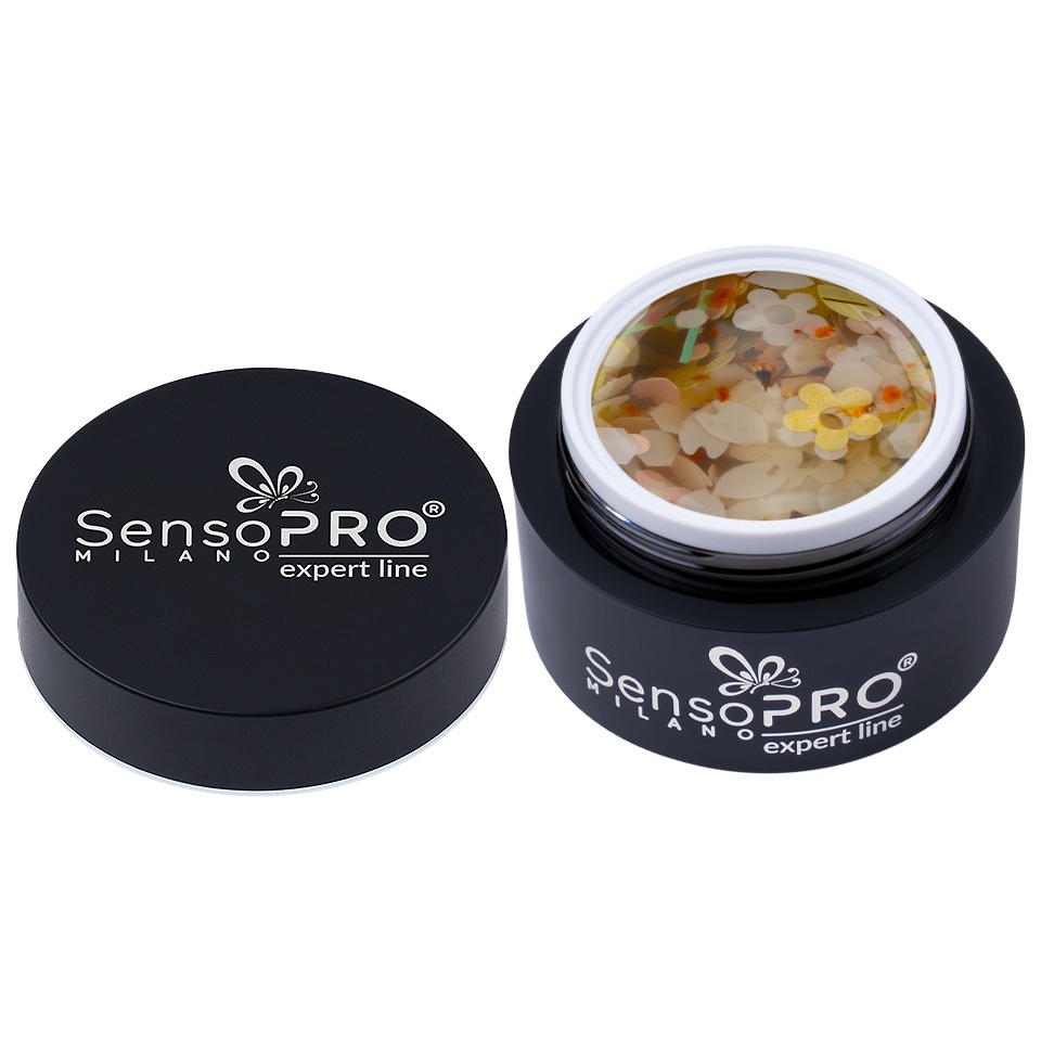 Gel UV Transparent Bloom Dream, SensoPRO Milano Expert Line - Color Muse 5ml - 3 | YEO
