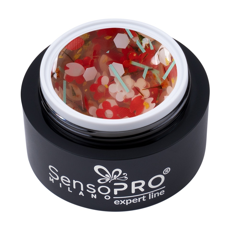 Gel UV Transparent Bloom Dream, SensoPRO Milano Expert Line - Flower Twist 5ml - 2 | YEO