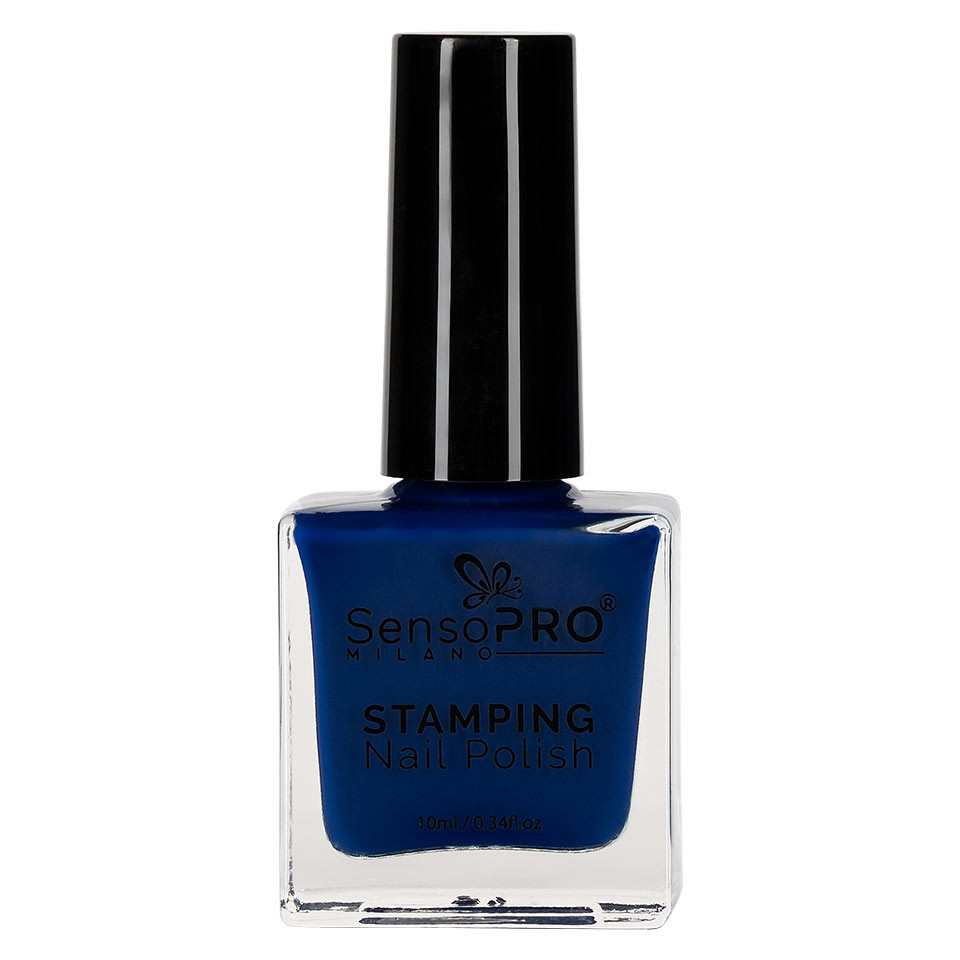 Lac de Unghii pentru Stampila, SensoPRO Milano, Blue 10ml