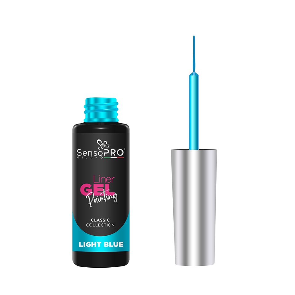 Liner Gel UV Pictura Unghii SensoPRO Milano Classic - Light Blue 8ml - 1 | YEO