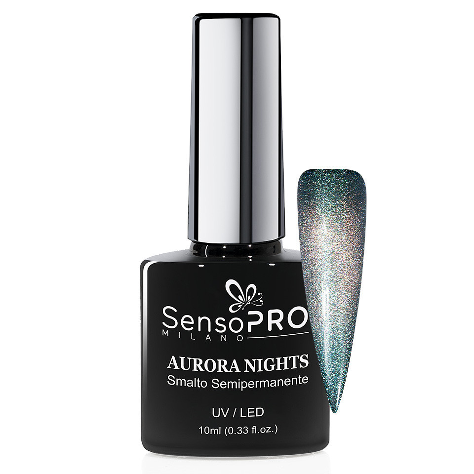 Oja Semipermanenta Aurora Nights SensoPRO Milano 10ml, Greenland Sky 03