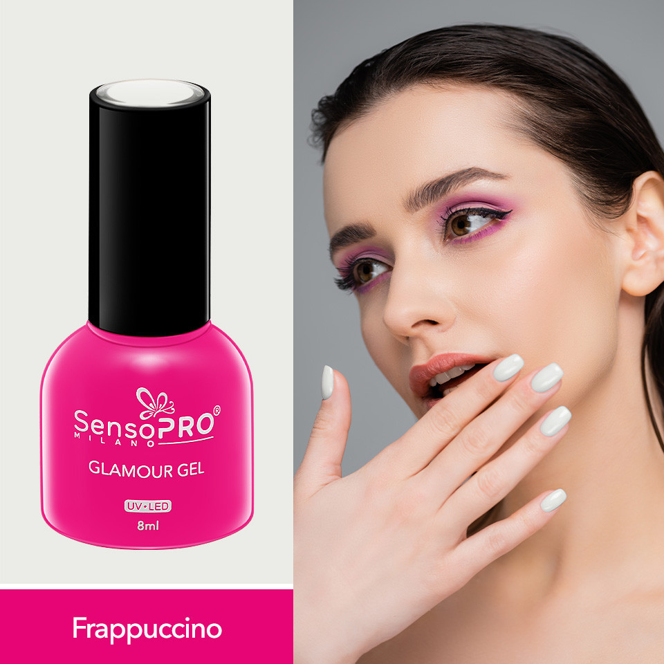 Oja Semipermanenta Glamour Gel SensoPRO Milano 8ml, Frappuccino #14 - 1 | YEO