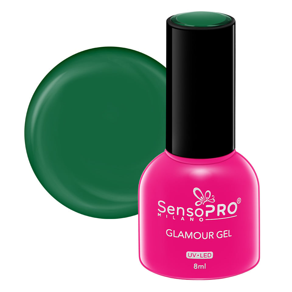 Oja Semipermanenta Glamour Gel SensoPRO Milano 8ml, Showtime Green #106