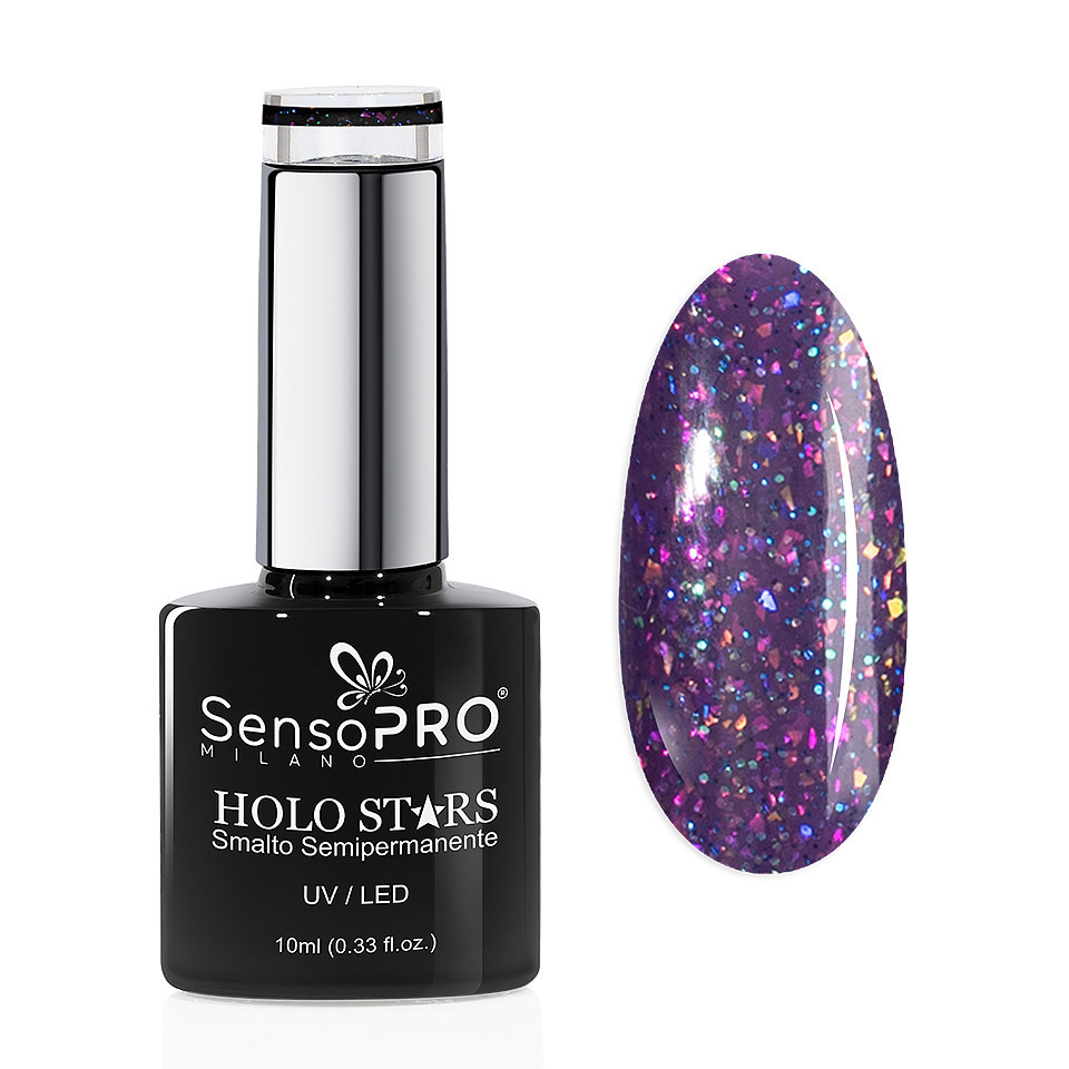 Oja Semipermanenta Holo Stars SensoPRO Milano 10ml, Cosmic Lavender #18 - 1 | YEO