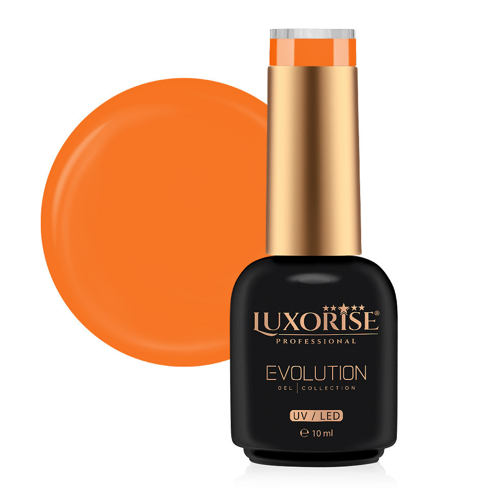 Oja Semipermanenta LUXORISE Evolution, Neon Obsession - Atomic Tangerine 10ml