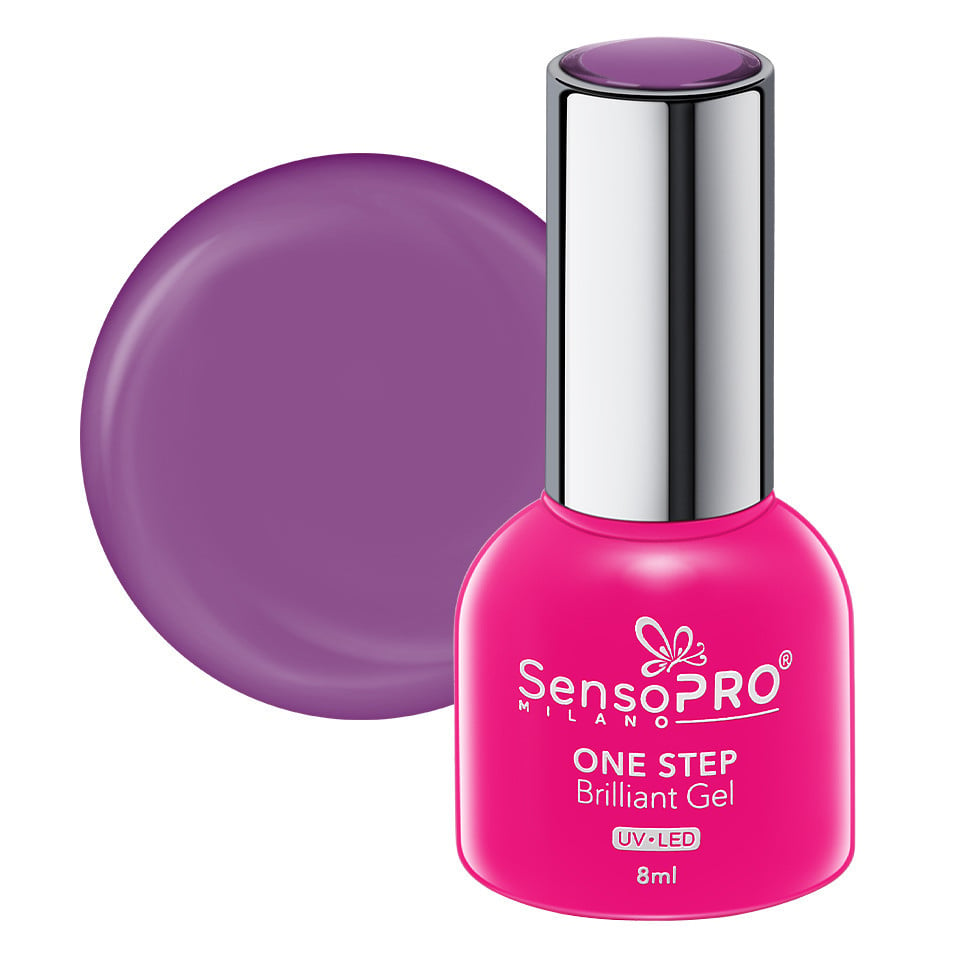 Oja Semipermanenta One Step Brilliant Gel SensoPRO Milano 8ml, Deep Euphoria #39