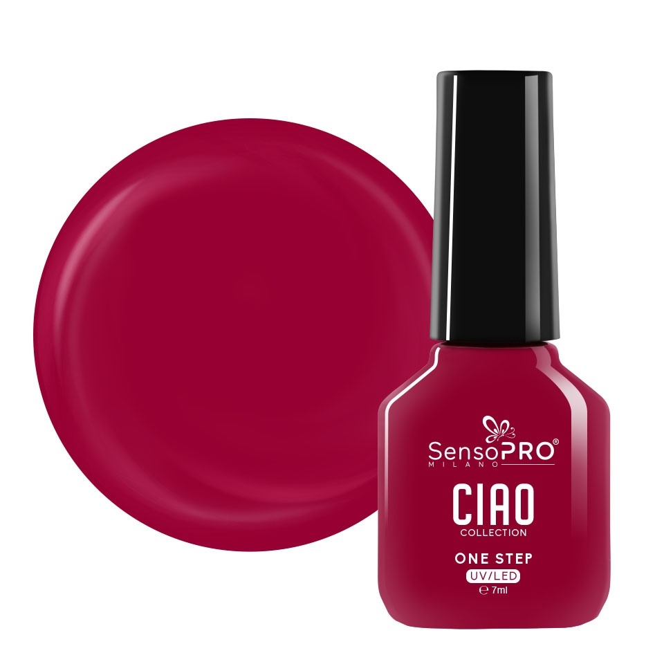 Oja Semipermanenta One Step SensoPRO Milano, CIAO Collection - Crimson Petal 7ml