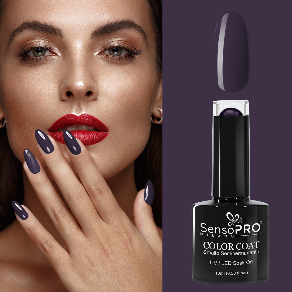 Oja Semipermanenta SensoPRO Milano 10ml - 121 Dark Purple Pearl - 2 | YEO