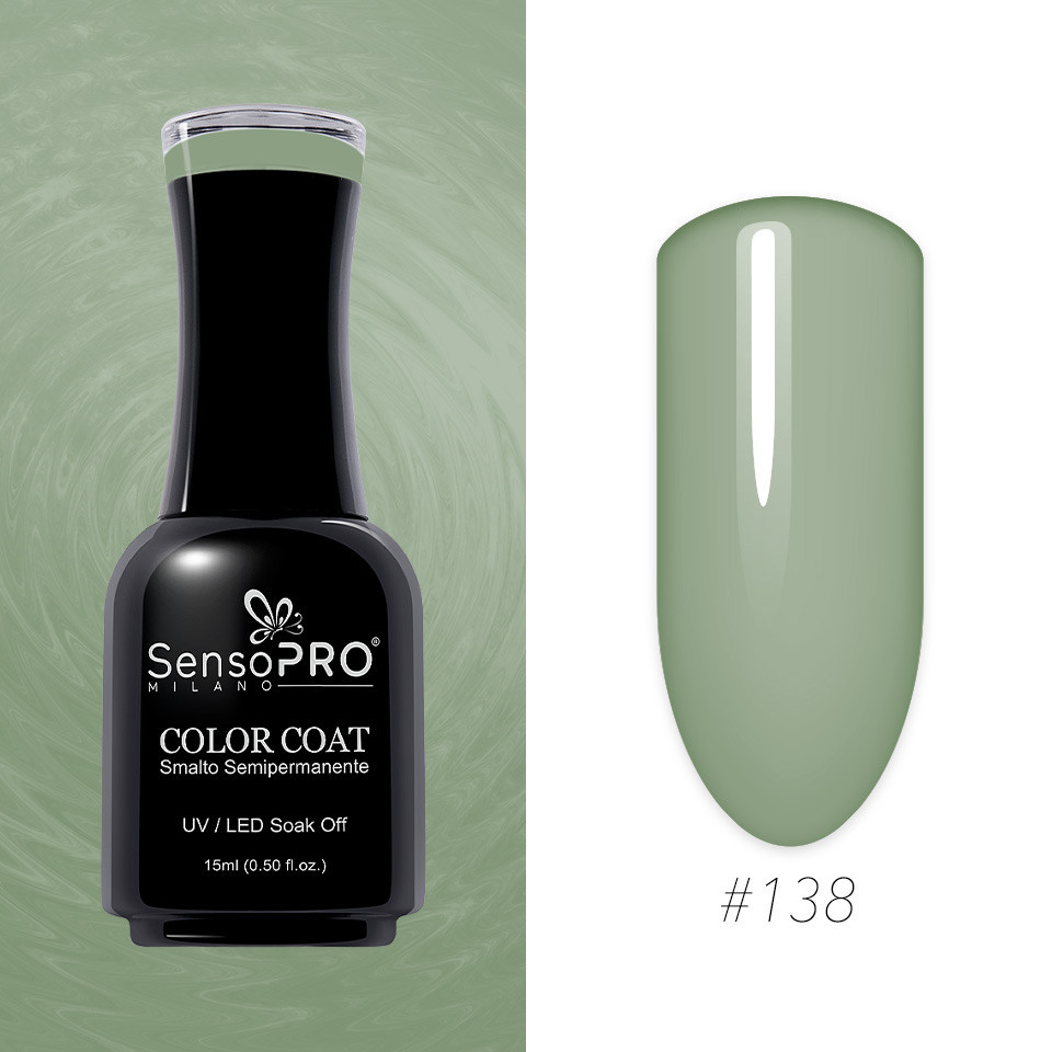 Oja Semipermanenta SensoPRO Milano 15ml, Khaki Crush #138 - 2 | YEO